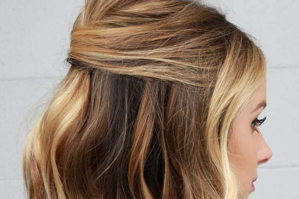 Tutorial Rambut Half Up Party Lob Favorit Popbela