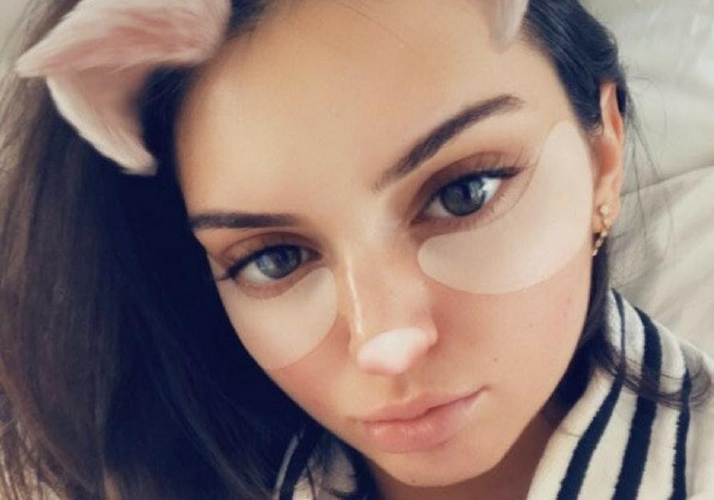 via snapchat/@kendalljenner