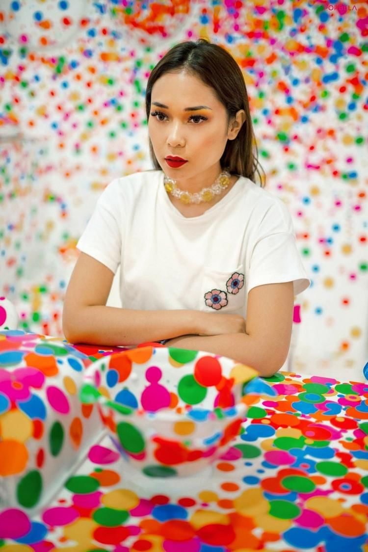 Photographer: Gregorius Gery, Location: Museum Macan - Obliteration Room, Talent: Ayla Dimitri, Fashion Editor: Michael Richards, MUA: Kay Mori
