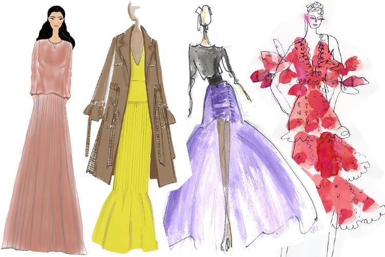 Mengintip Sketsa Para Desainer untuk New York Fashion Week Spring 2019