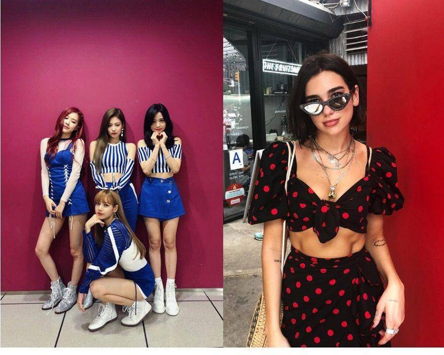 Instagram: @blackpinkofficial & @dualipa