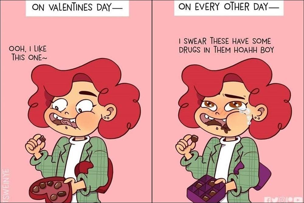 9 Ilustrasi Lucu tentang Jatuh Bangun Perempuan Saat Kelamaan Single