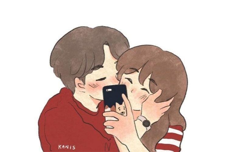 Gemas! 9 Ilustrasi Lucu Punya Pasangan Jahil yang Bikin Geregetan