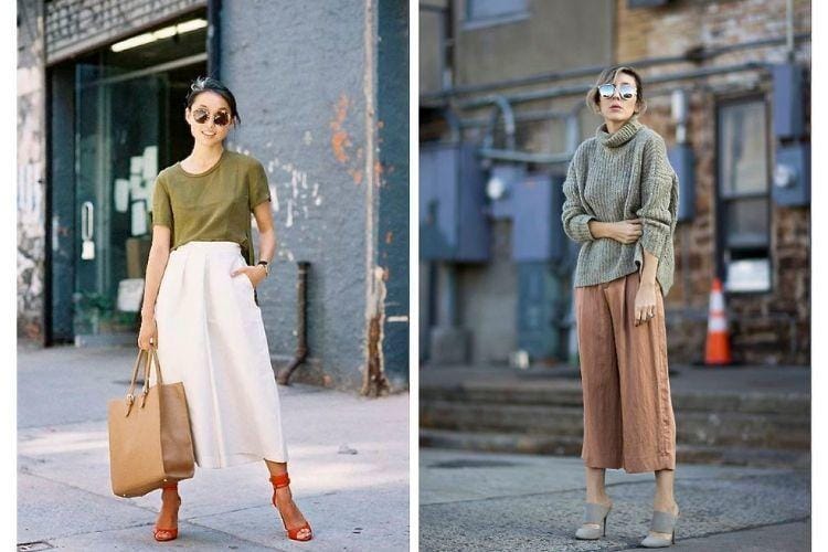 7 Cara Paling Kekinian Padu-padan Celana Kulot