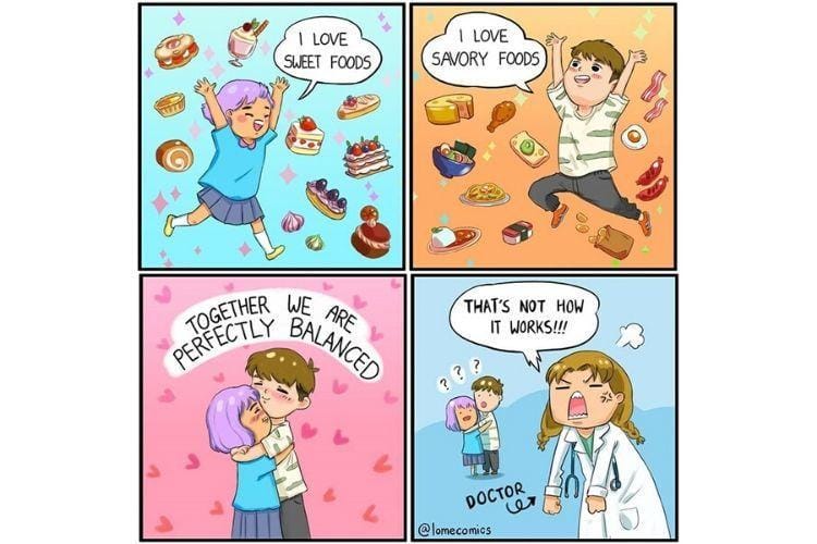 9 Ilustrasi Ini Buktikan Serunya Punya Pasangan yang Sama-Sama Kompak