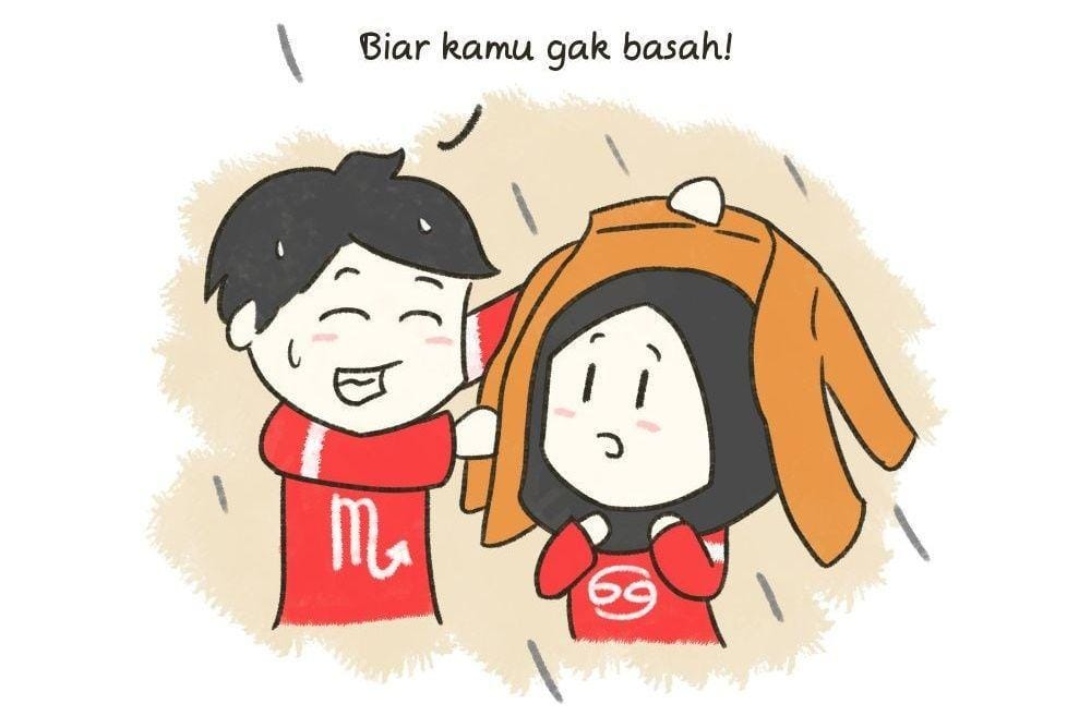 13 Ilustrasi Tingkat Kecocokan Cancer dengan Zodiak Lain