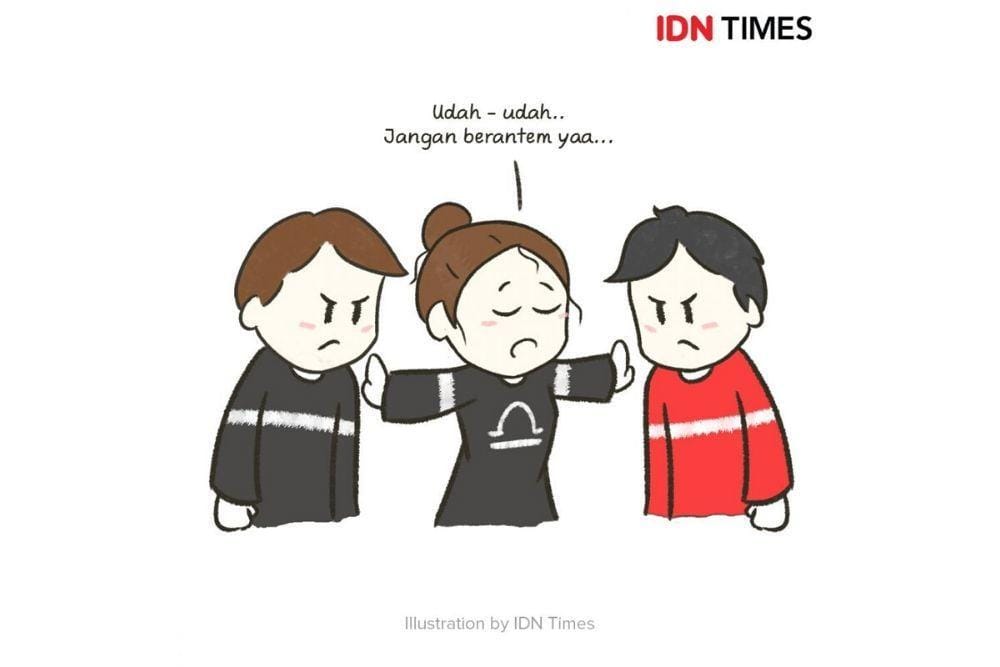 10 Ilustrasi Karakter Libra, Si Pencinta Keseimbangan
