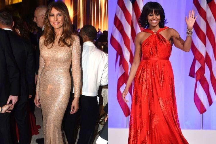 Perbandingan Gaya Melania Trump dan Michelle Obama, Lebih Modis Siapa?