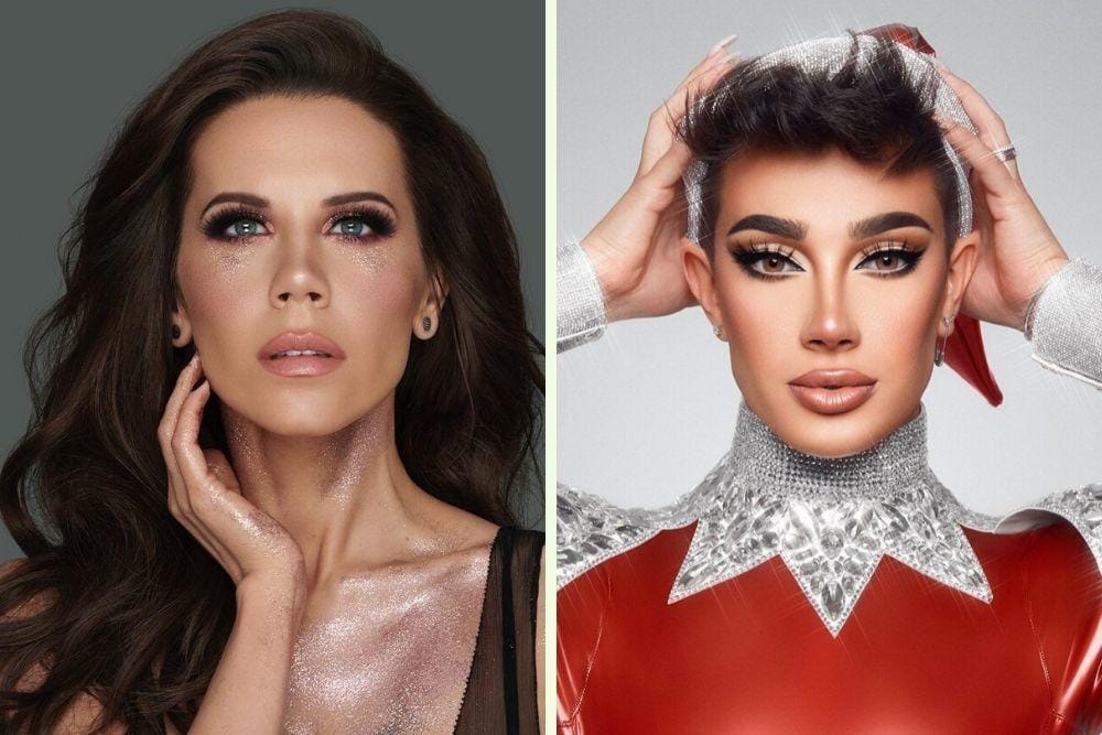 instagram.com/glamlifeguru , instagram.com/jamescharles