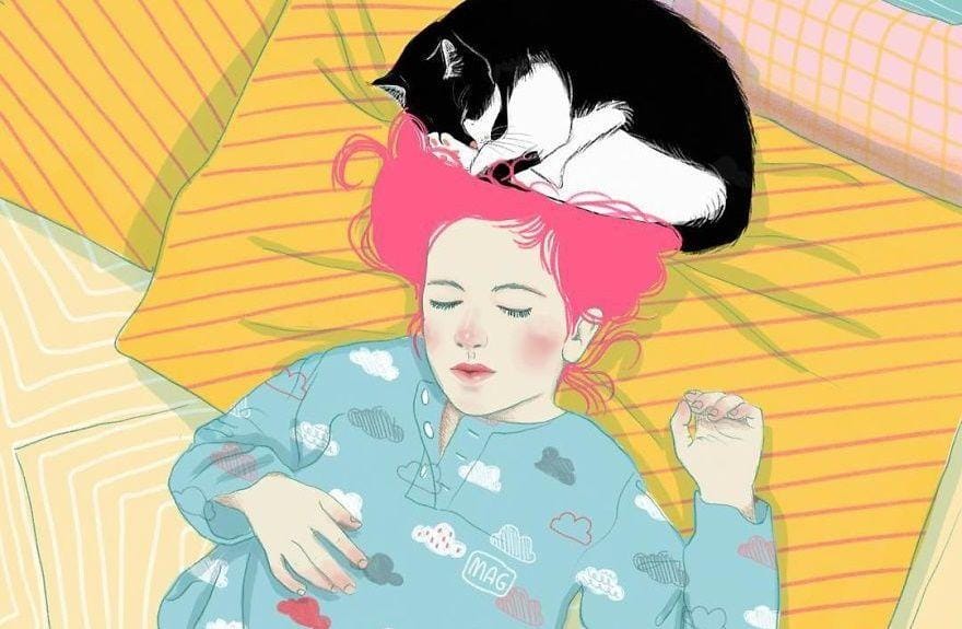 Gemasnya 12 Ilustrasi Persahabatan Manusia dan Hewan Peliharaannya