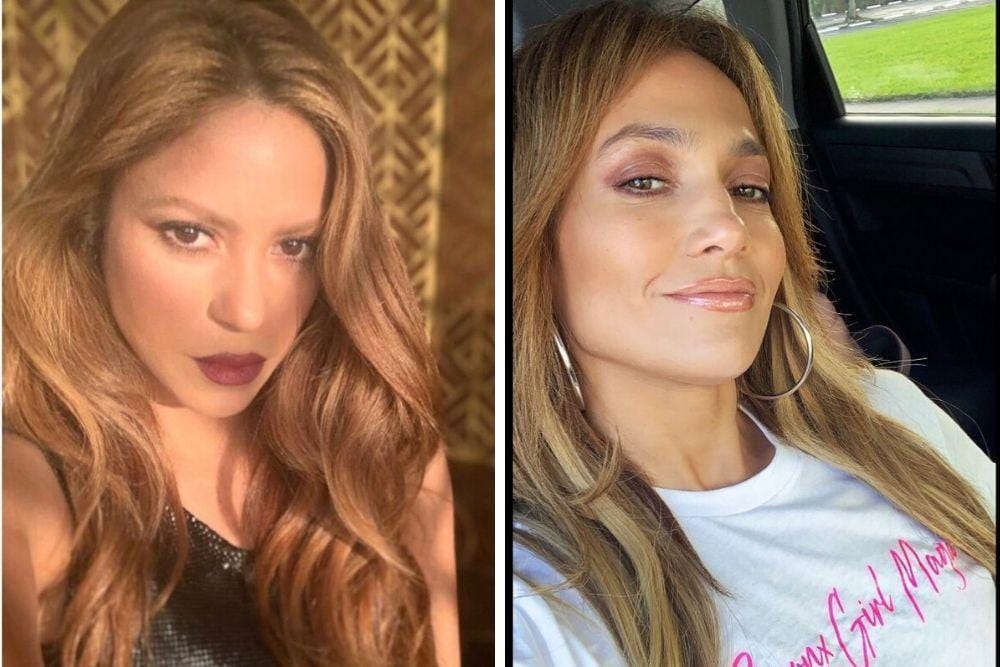 instagram.com/shakira , instagram.com/jlo