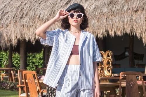#PopbelaOOTD: Baju Garis-garis dari Brand Lokal