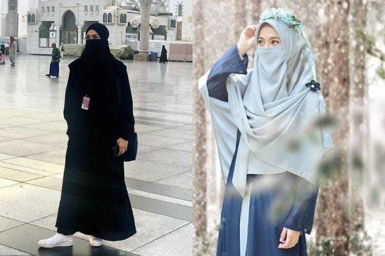 Deretan Gaya Artis Indonesia Memakai Cadar, Bisa Tebak?
