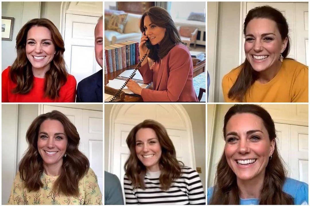 Gaya Kate Middleton saat Zoom Meeting, Sekaligus Bocoran Brand-nya!