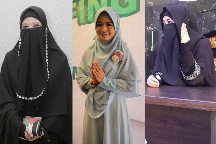 Gaya Hijrah Artis Indonesia yang Memilih Tinggalkan Dunia Hiburan