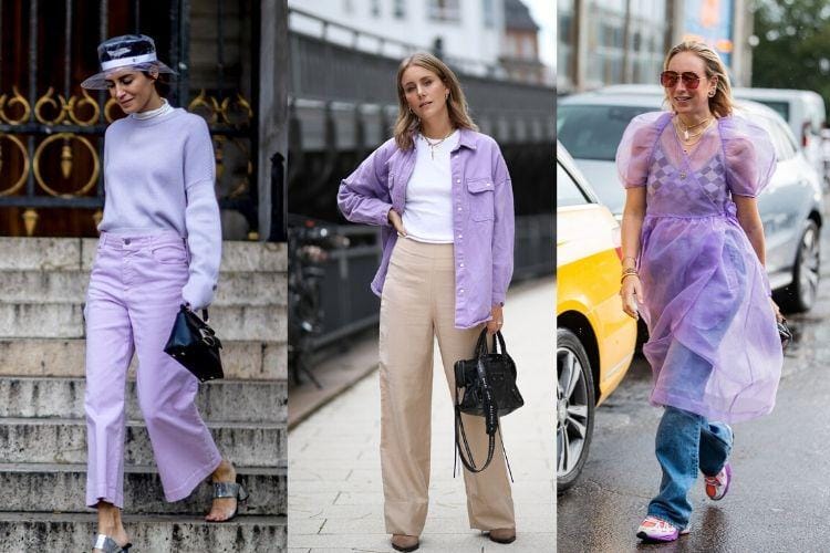 Tips Padu-padan Outfit Warna Ungu Lilac