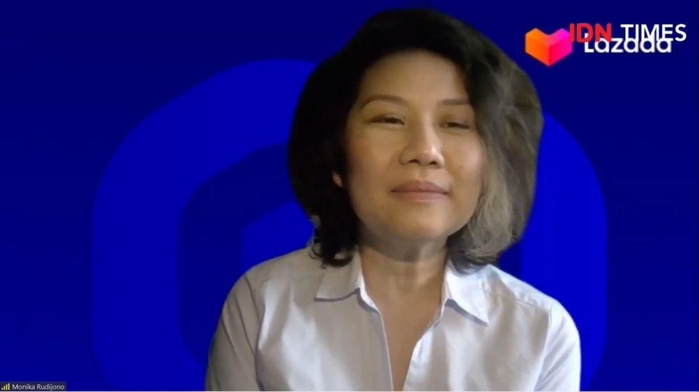 Monica Rudijono dalam Ngobrol Seru by IDN Times dengan tema "New Normal, Bisnis Ritel Pasca Pandemik COVID-19" (IDN Times/Besse Fadhilah)