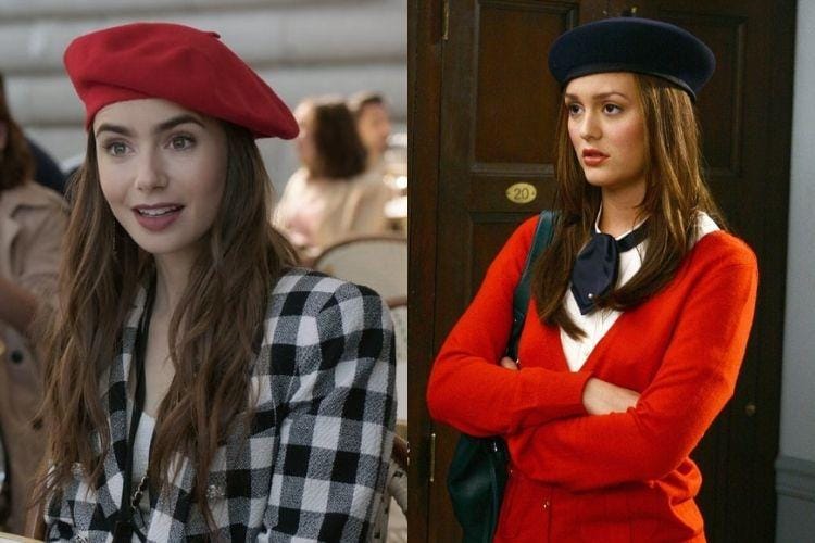 Adu Gaya Outfit Emily in Paris vs Gossip Girls, Banyak Miripnya!