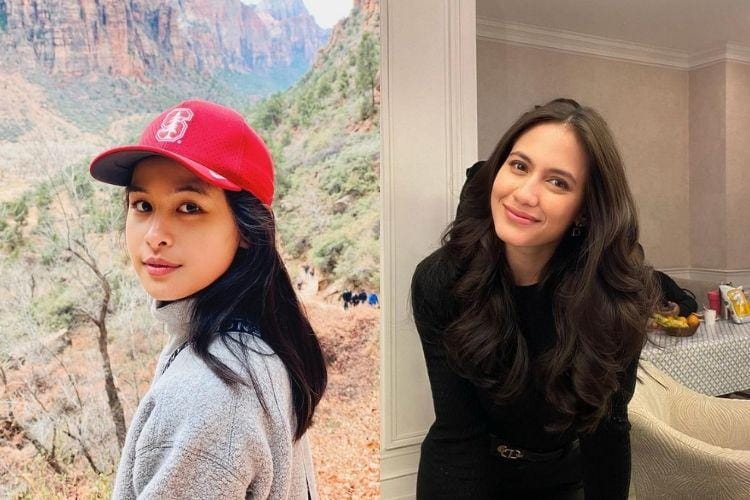 Intip Perbandingan Gaya Maudy Ayunda vs Pevita Pearce