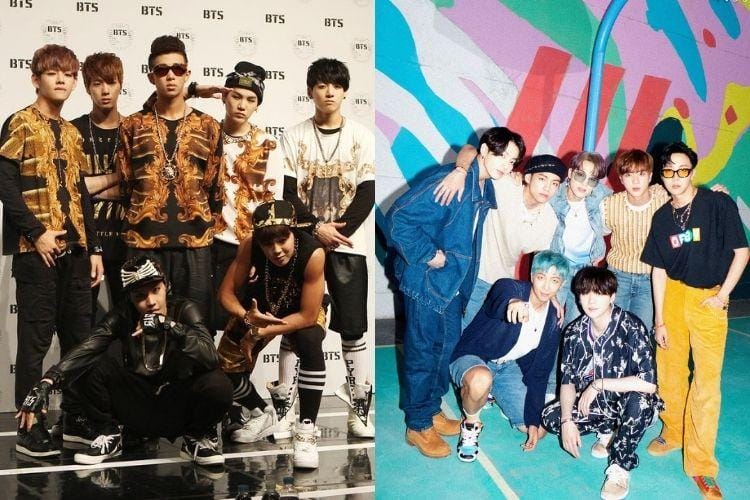Perbandingan Gaya Member BTS Dulu vs Kini, dari Lugu jadi Keren!