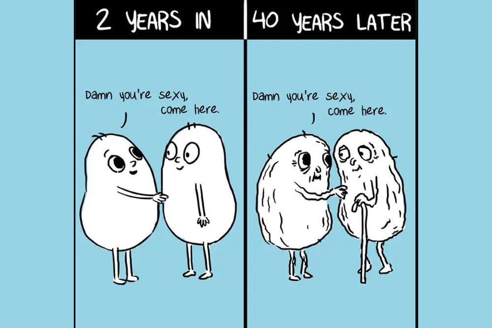 9 Ilustrasi Lucu Tanda Kamu Bucin Pada Pasangan