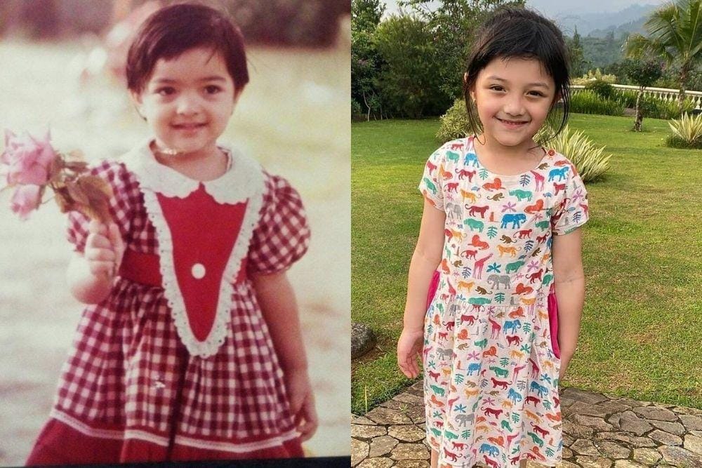 Perbandingan Potret Masa Kecil Seleb vs Anaknya, Bagai Anak Kembar! 