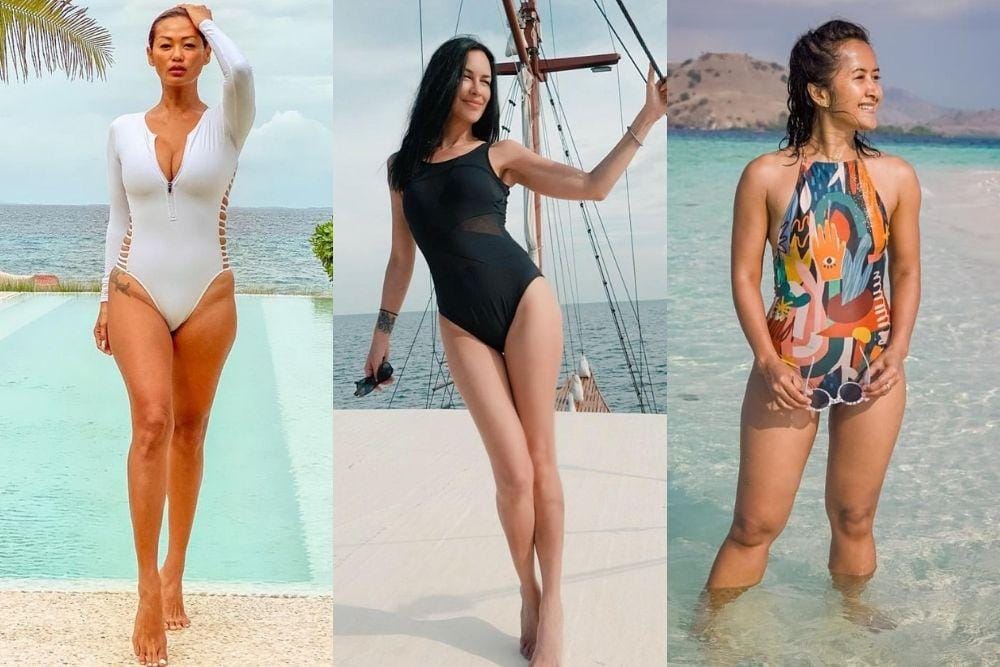 Di Atas 40 Tahun, 7 Seleb Ini Pamer Lekuk Tubuh Mengenakan Swimsuit