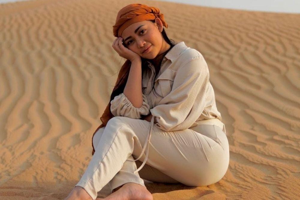 Bahagia, Intip Pesona Rachel Vennya Liburan Ke Dubai 
