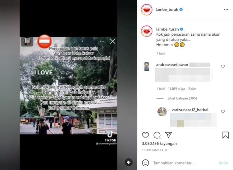 Instagram.com/lambe_turah