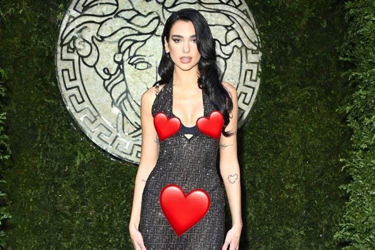 Dua Lipa Pakai Dress Tembus Pandang, Langsung Pamer G-string