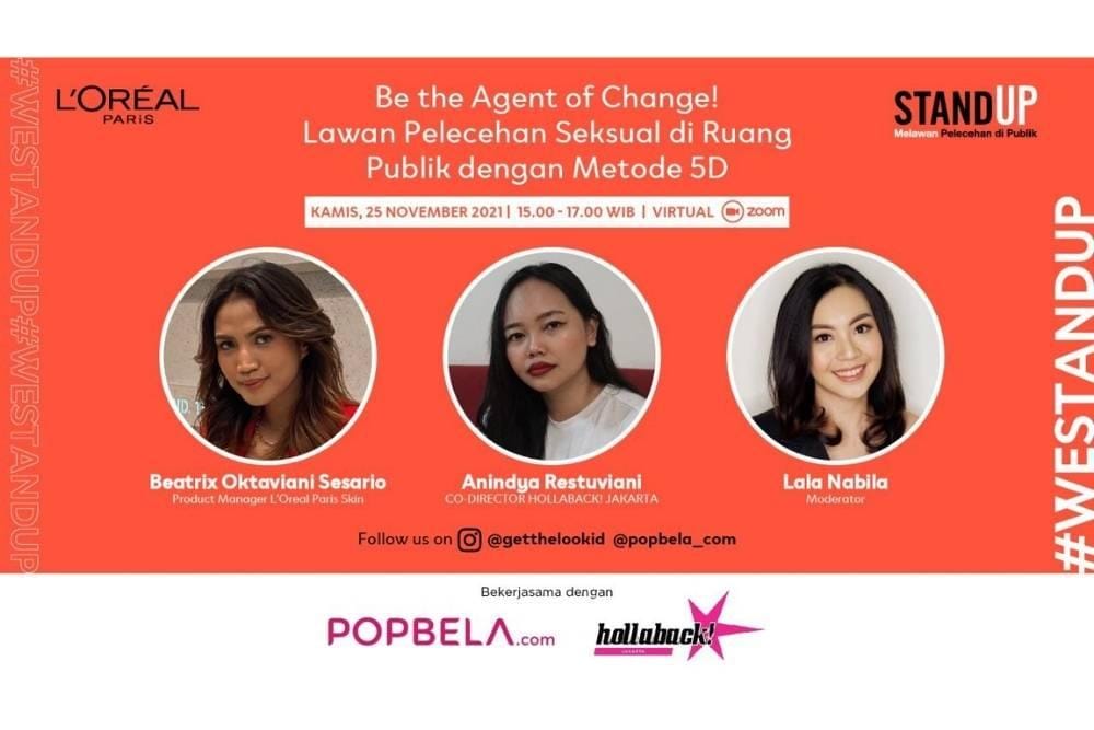 Webinar L'Oreal Paris bersama Hollaback dan Popbela