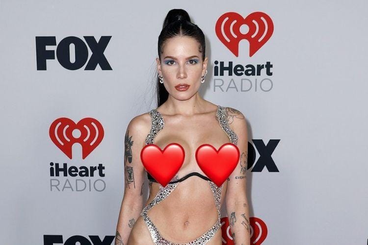 Aksi Halsey Hampir Telanjang di Karpet Merah iHeartRadio Music Awards