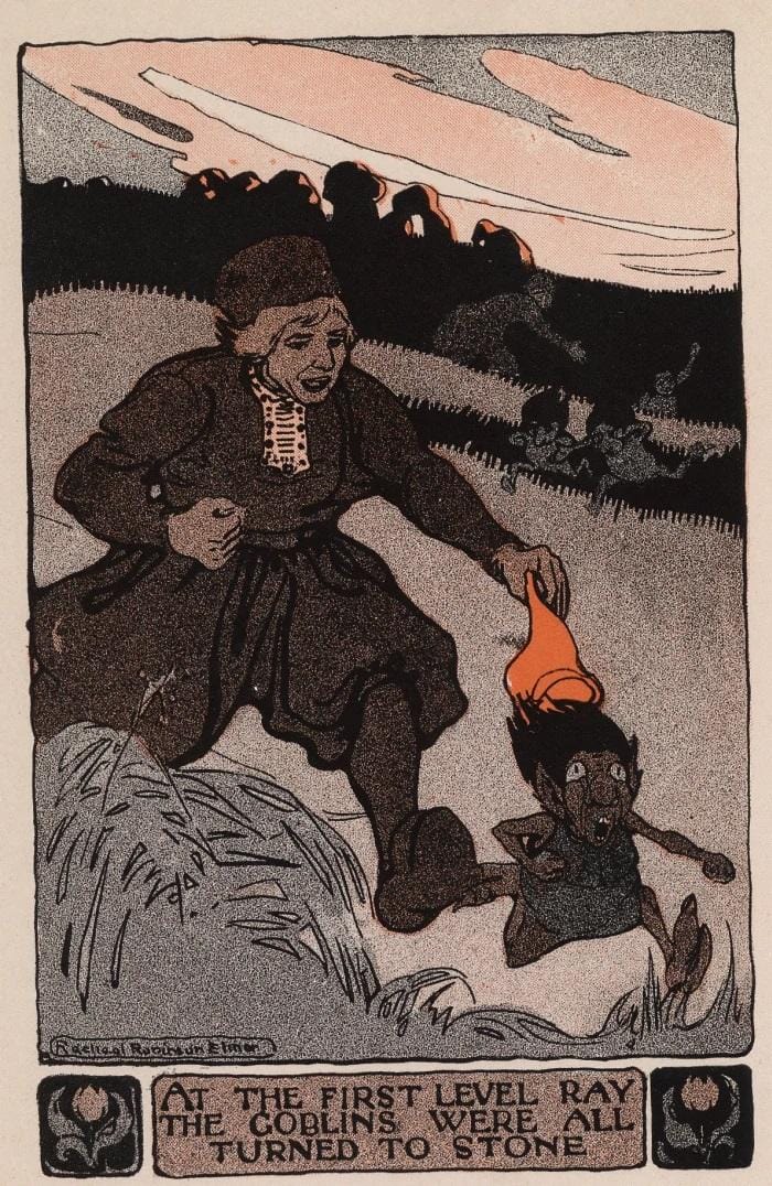 Goblin Turned to Stone oleh William Elliot Griffis (mythus.fandom.com)