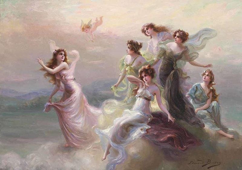 The dance of the nymphs oleh Edouard Bisson (mutualart.com)