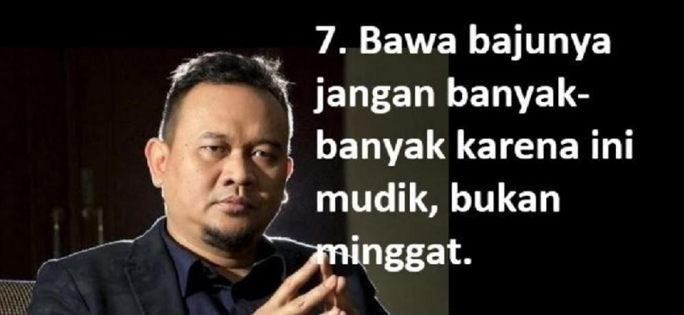 Tips mudik Cak Lontong