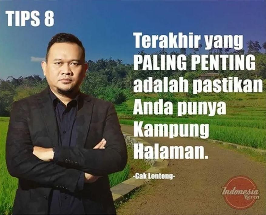 Tips mudik Cak Lontong