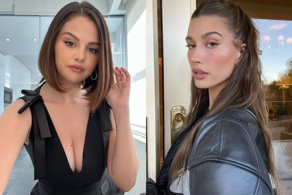 instagram.com/selenagomez, instagram.com/haileybieber