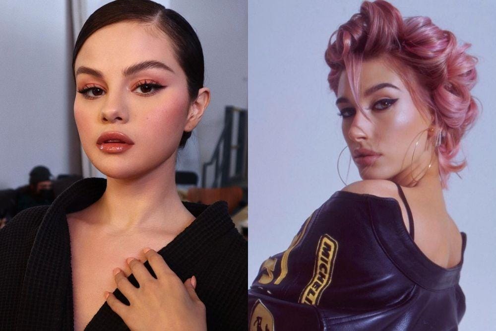 instagram.com/selenagomez, instagram.com/haileybieber