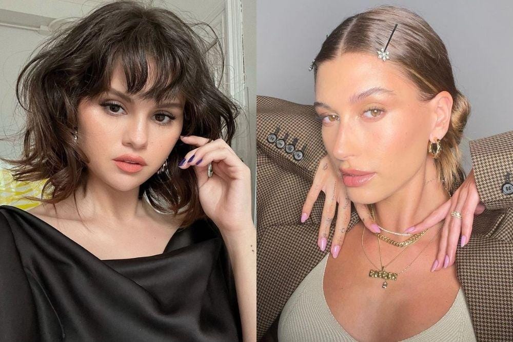 instagram.com/selenagomez, instagram.com/haileybieber