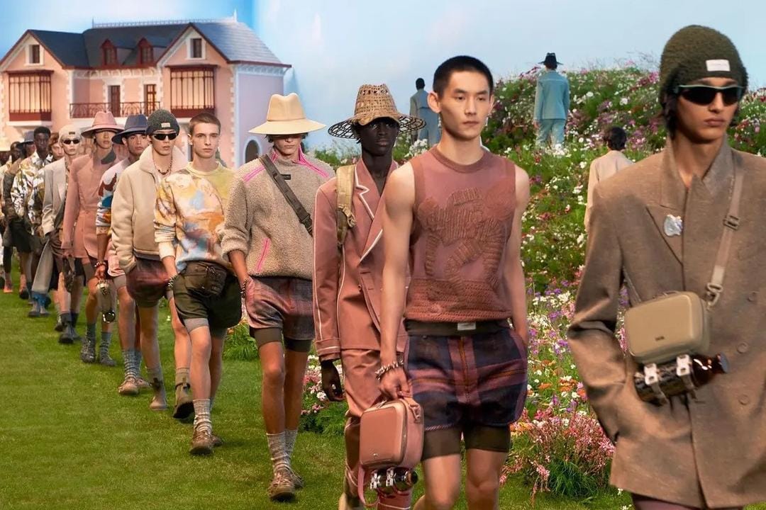 Konsep Taman Bunga di Fashion Show Dior Men's Spring/Summer 2023