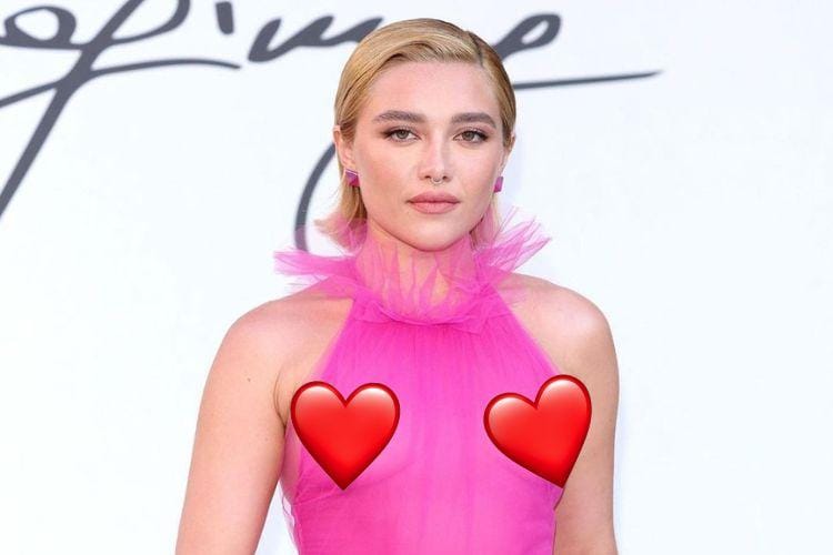Kontroversi Florence Pugh Pakai Gaun Transparan di Acara Valentino