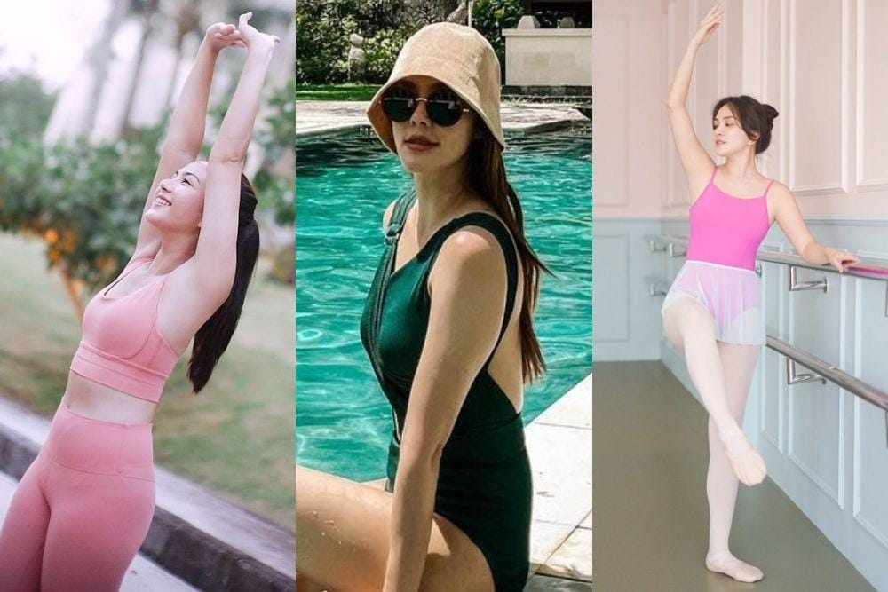 Begini Aksi Kece Artis Berdarah Manado Saat Olahraga
