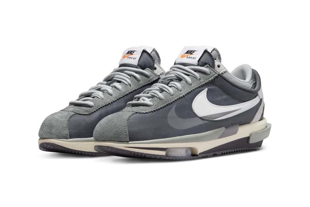 Intip Detail Sneaker sacai x Nike Cortez 4.0 dalam Colorway 'Grey'